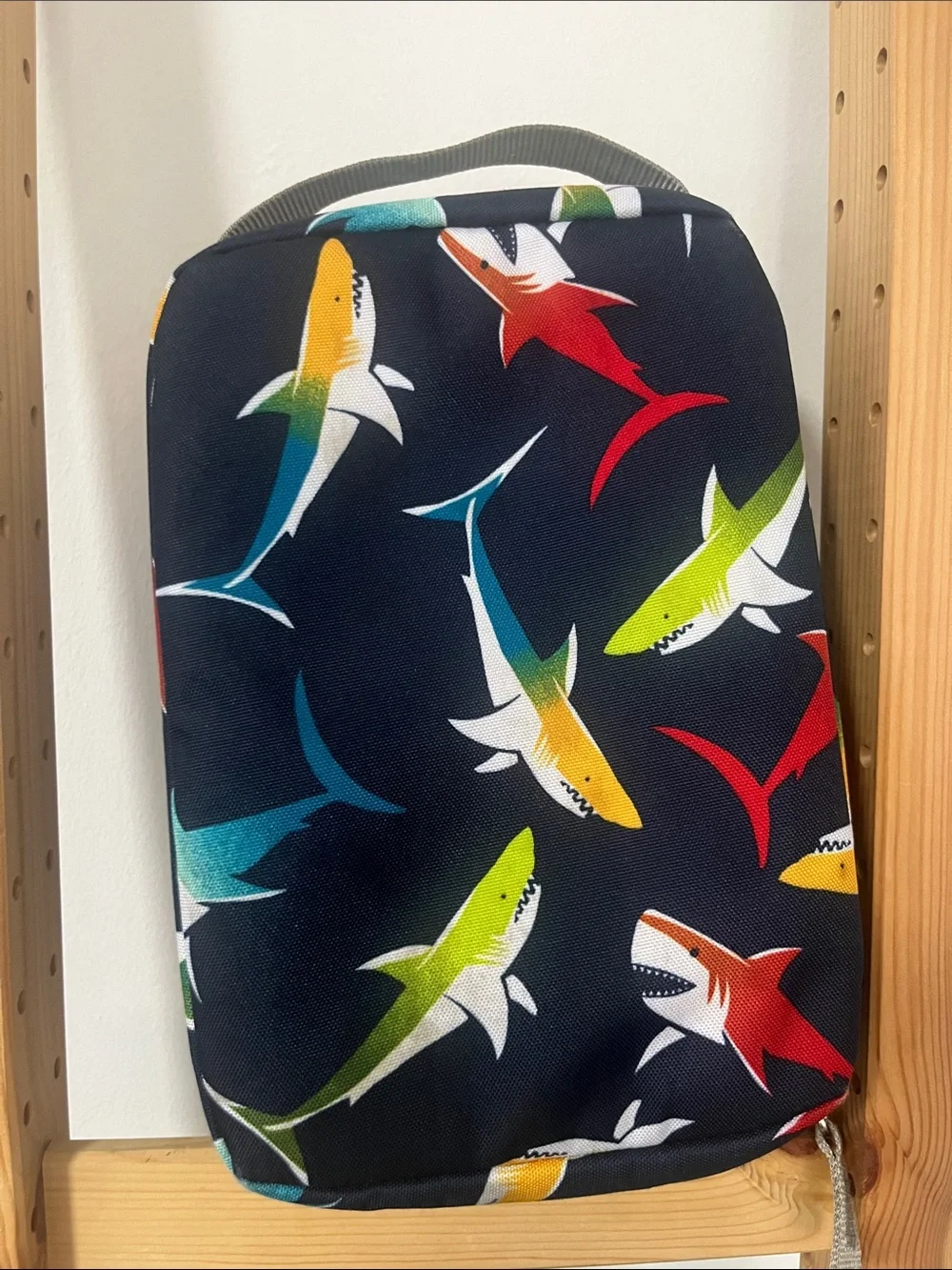 LL Bean Kids  Jr 17L Shark Print Bookbag